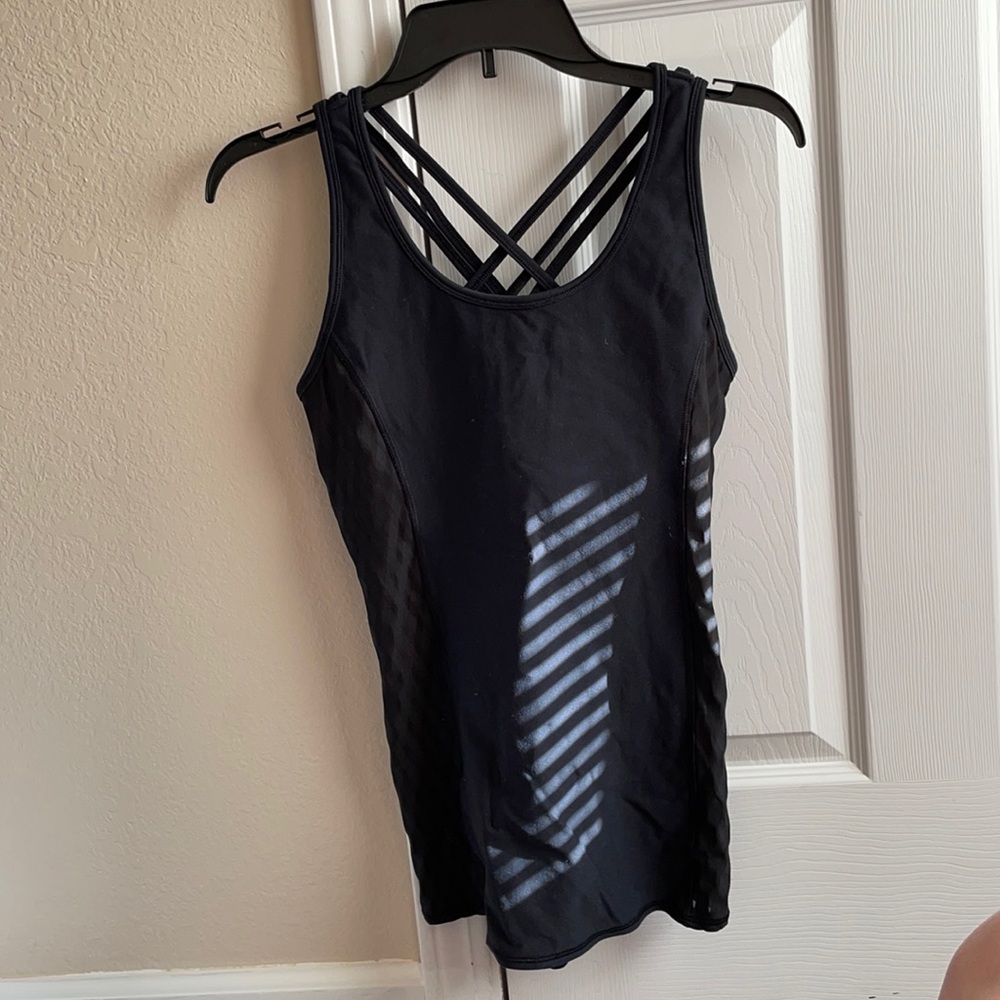 Workout tank with built in sports bra